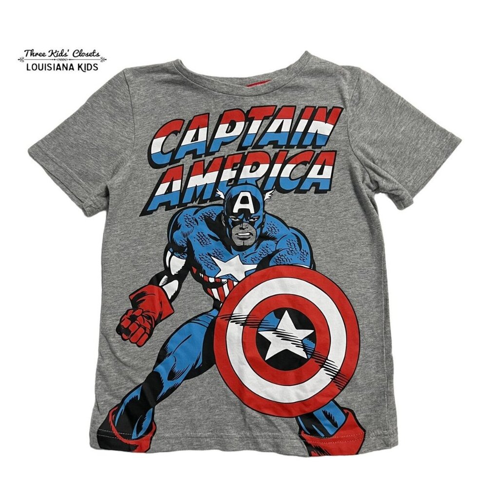 Tu + Marvel Comics 7Y Captain America Shirt